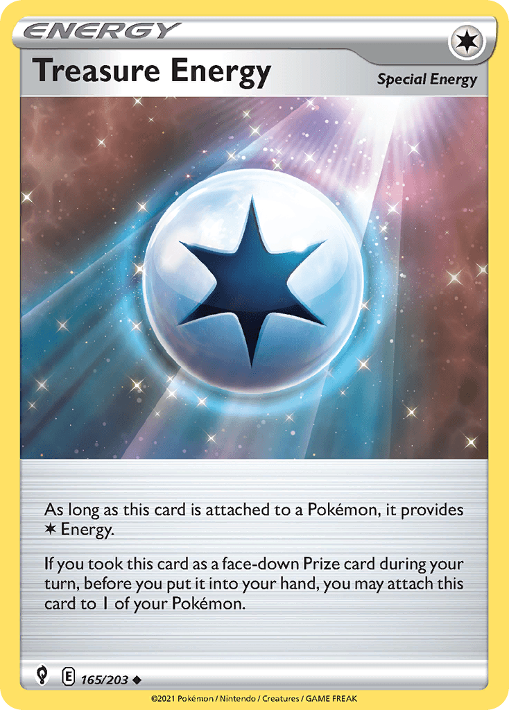 Treasure Energy — Evolving Skies Pokemon card