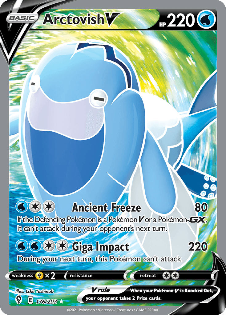 Arctovish V — Evolving Skies Pokemon card