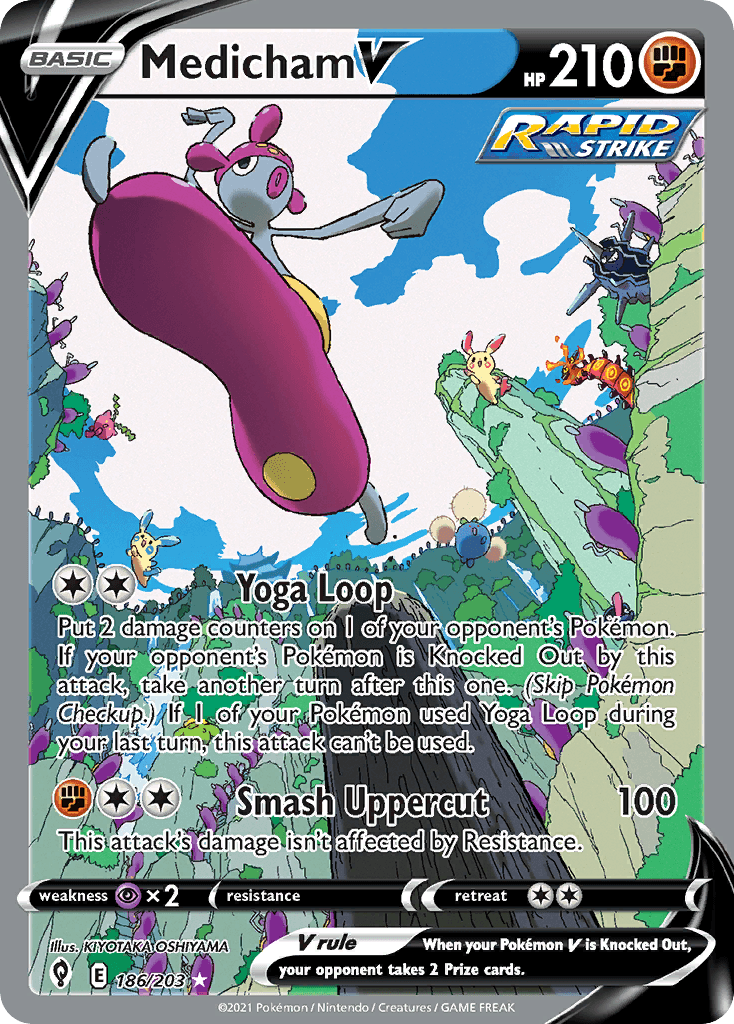 Medicham V — Evolving Skies Pokemon card