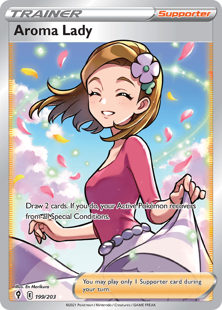Aroma Lady — Evolving Skies Pokemon card