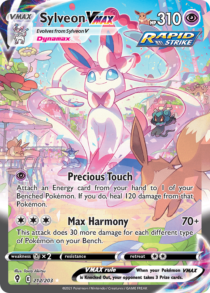 Sylveon VMAX — Evolving Skies Pokemon card