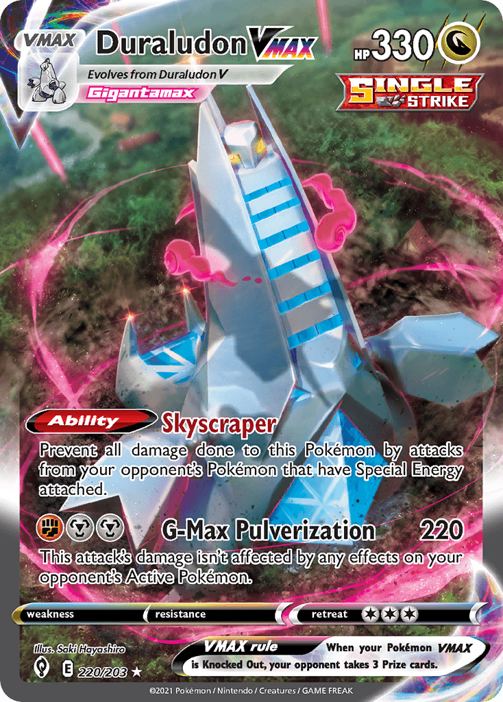 Duraludon VMAX — Evolving Skies Pokemon card