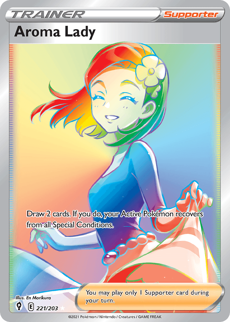 Aroma Lady — Evolving Skies Pokemon card