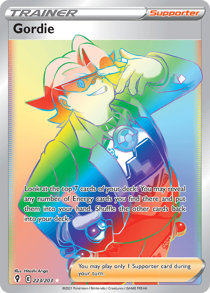 Gordie — Evolving Skies Pokemon card