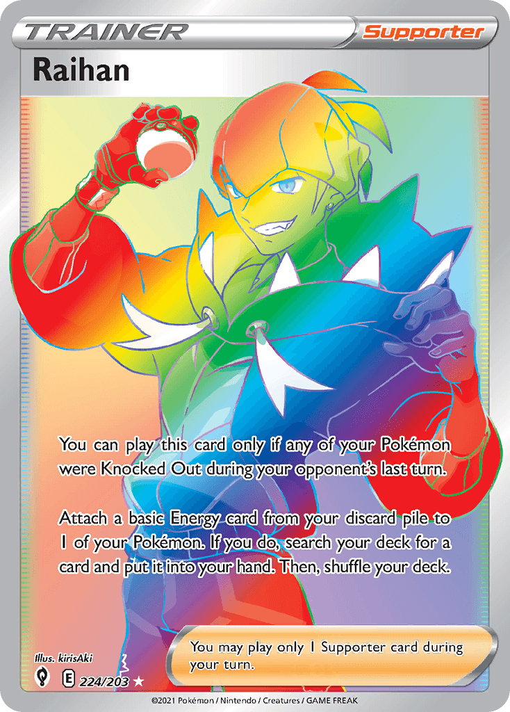 Raihan — Evolving Skies Pokemon card