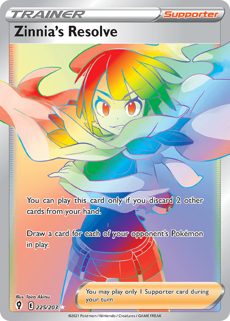 Zinnia's Resolve — Evolving Skies Pokemon card