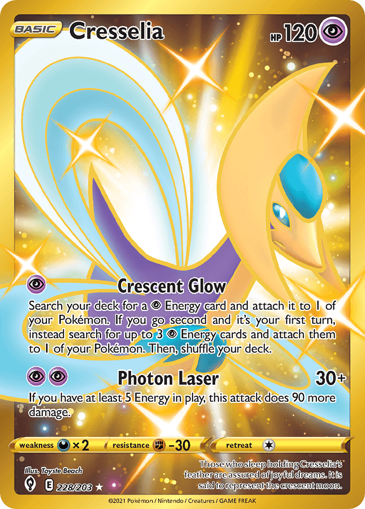 Cresselia — Evolving Skies Pokemon card