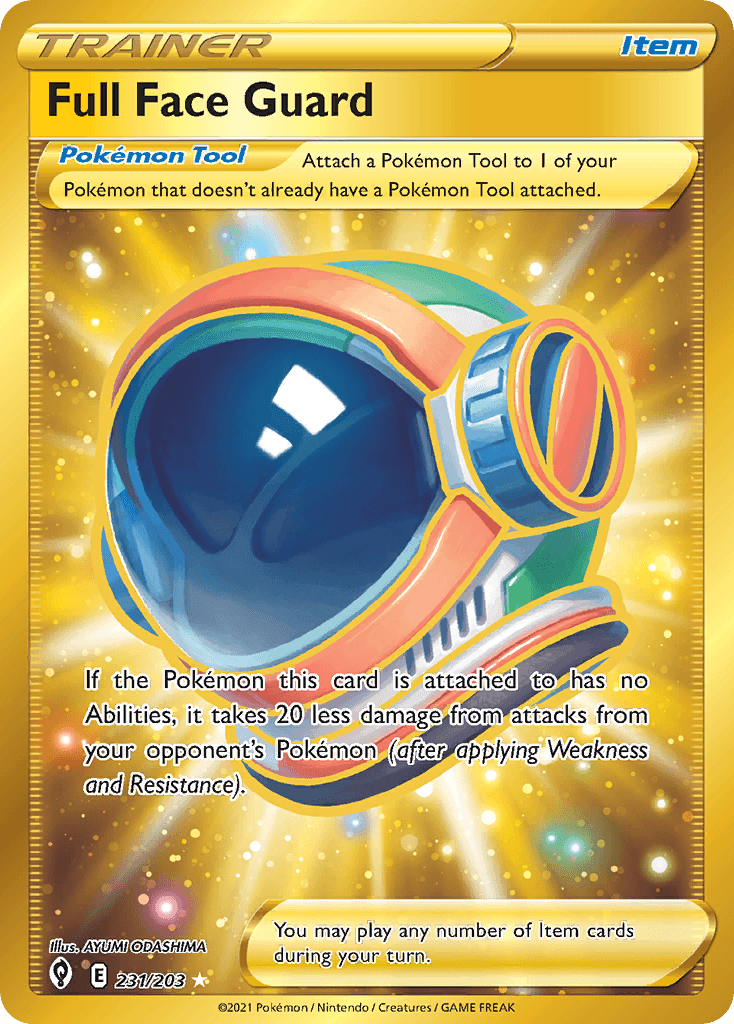 Full Face Guard — Evolving Skies Pokemon card