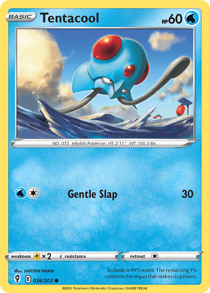 Tentacool — Evolving Skies Pokemon card