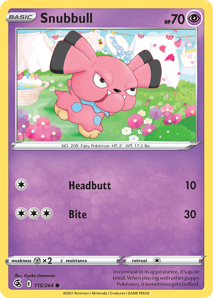 Snubbull — Fusion Strike Pokemon card