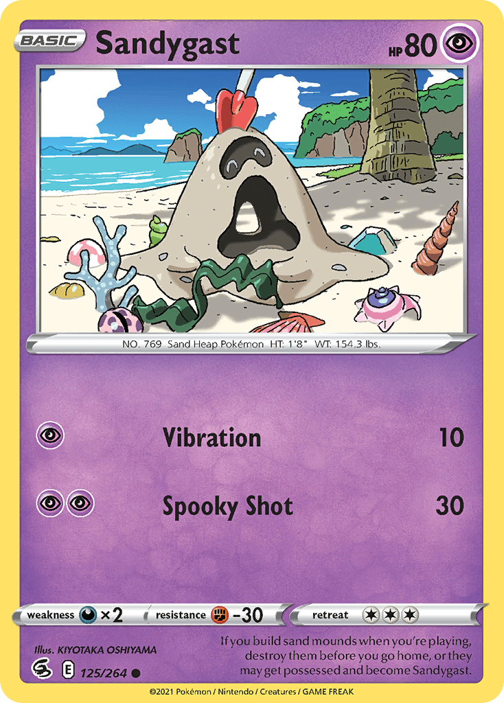 Sandygast — Fusion Strike Pokemon card