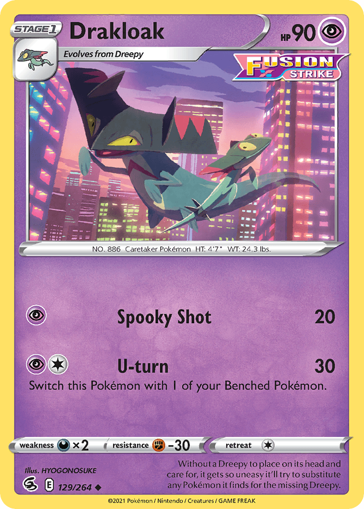 Drakloak — Fusion Strike Pokemon card