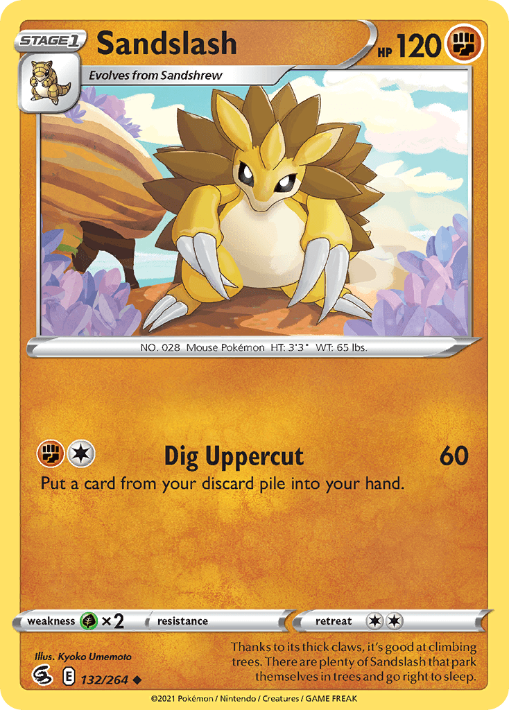 Sandslash — Fusion Strike Pokemon card