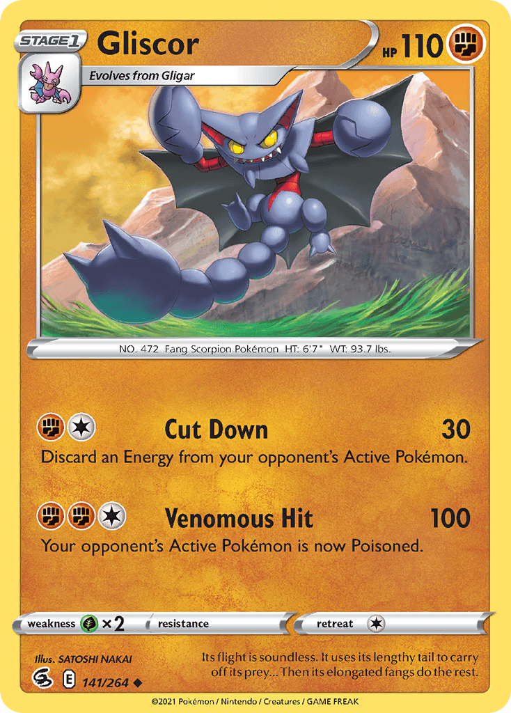 Gliscor — Fusion Strike Pokemon card