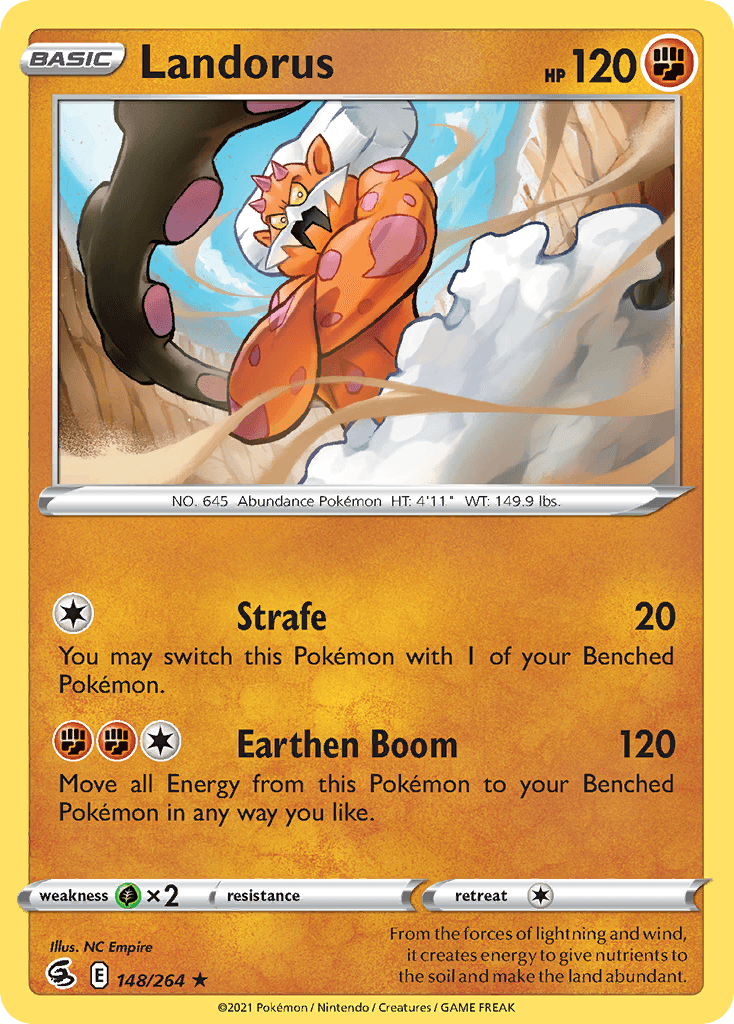 Landorus — Fusion Strike Pokemon card