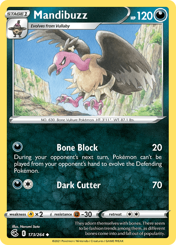 Mandibuzz — Fusion Strike Pokemon card