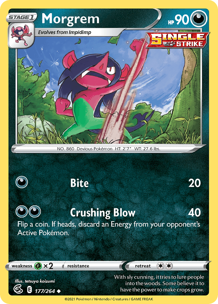 Morgrem — Fusion Strike Pokemon card
