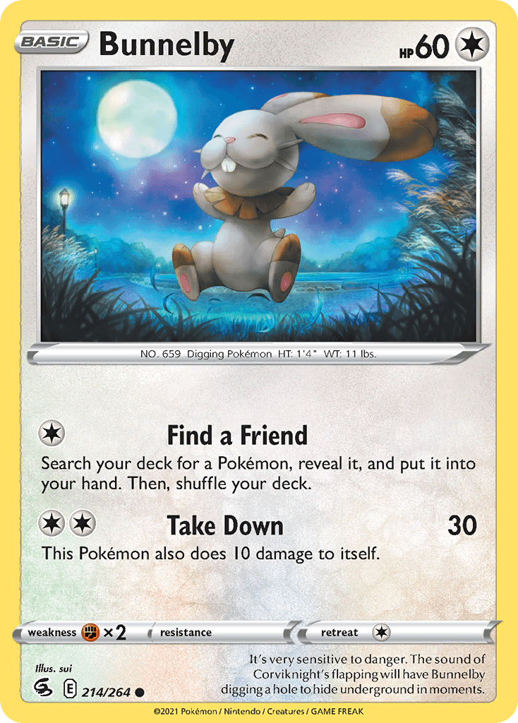 Bunnelby — Fusion Strike Pokemon card
