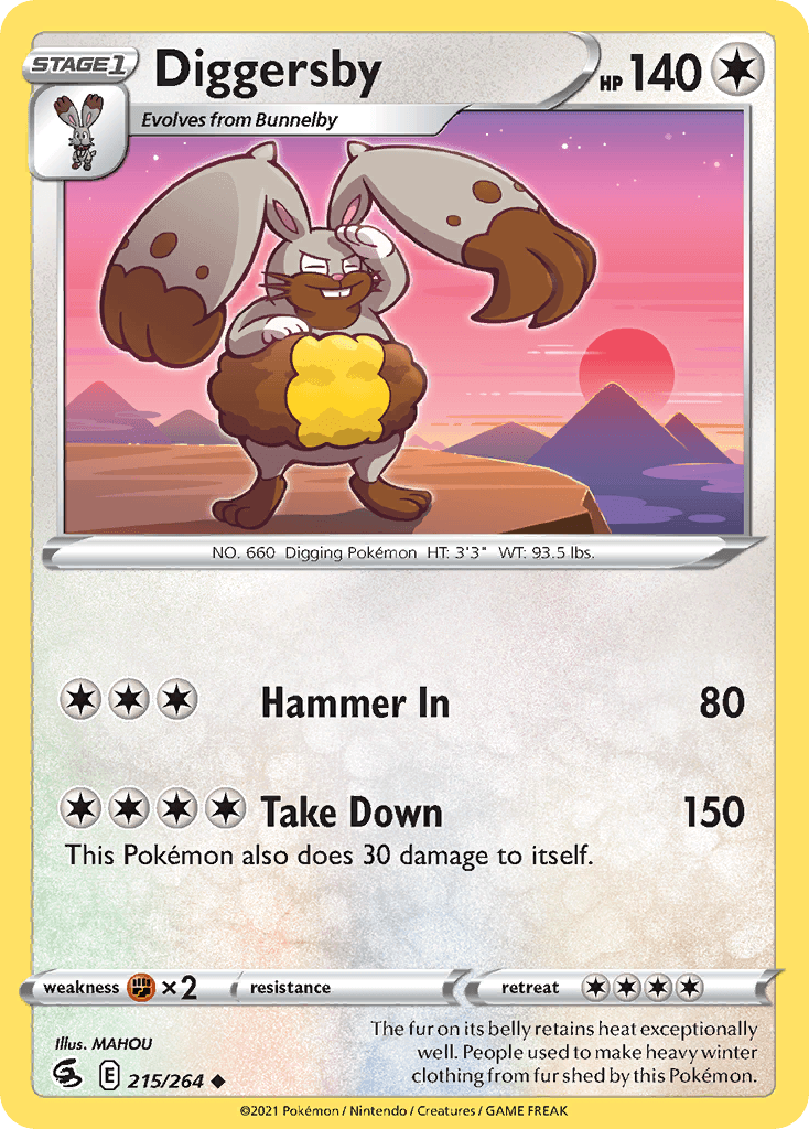Diggersby — Fusion Strike Pokemon card