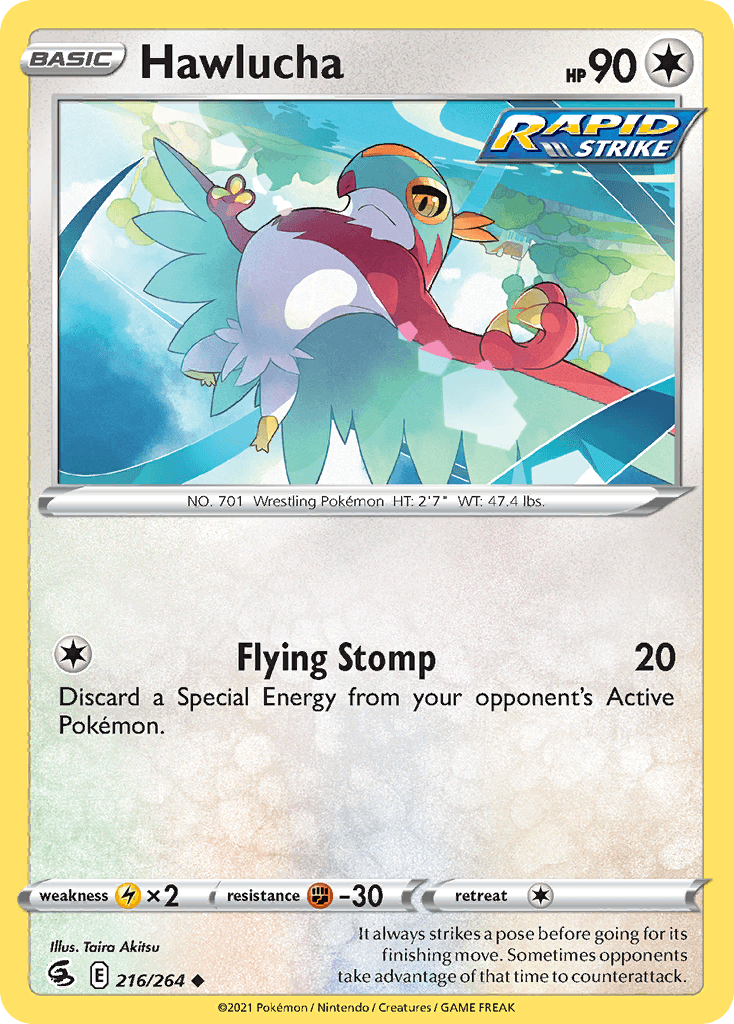 Hawlucha — Fusion Strike Pokemon card