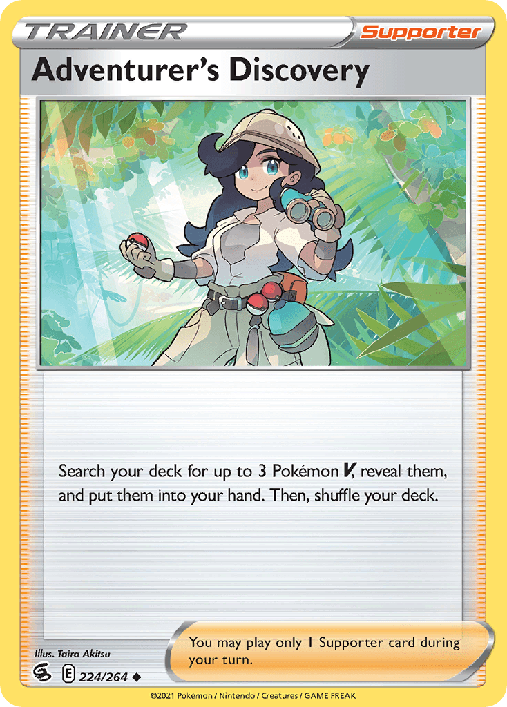 Adventurer's Discovery — Fusion Strike Pokemon card