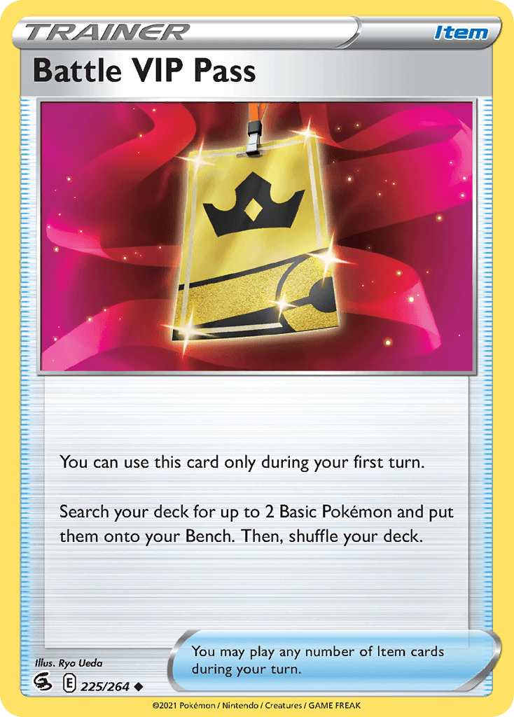 Battle VIP Pass — Fusion Strike Pokemon card