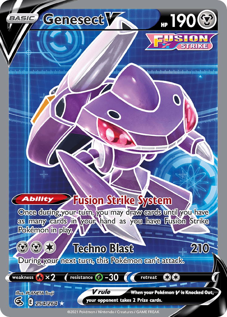 Genesect V — Fusion Strike Pokemon card