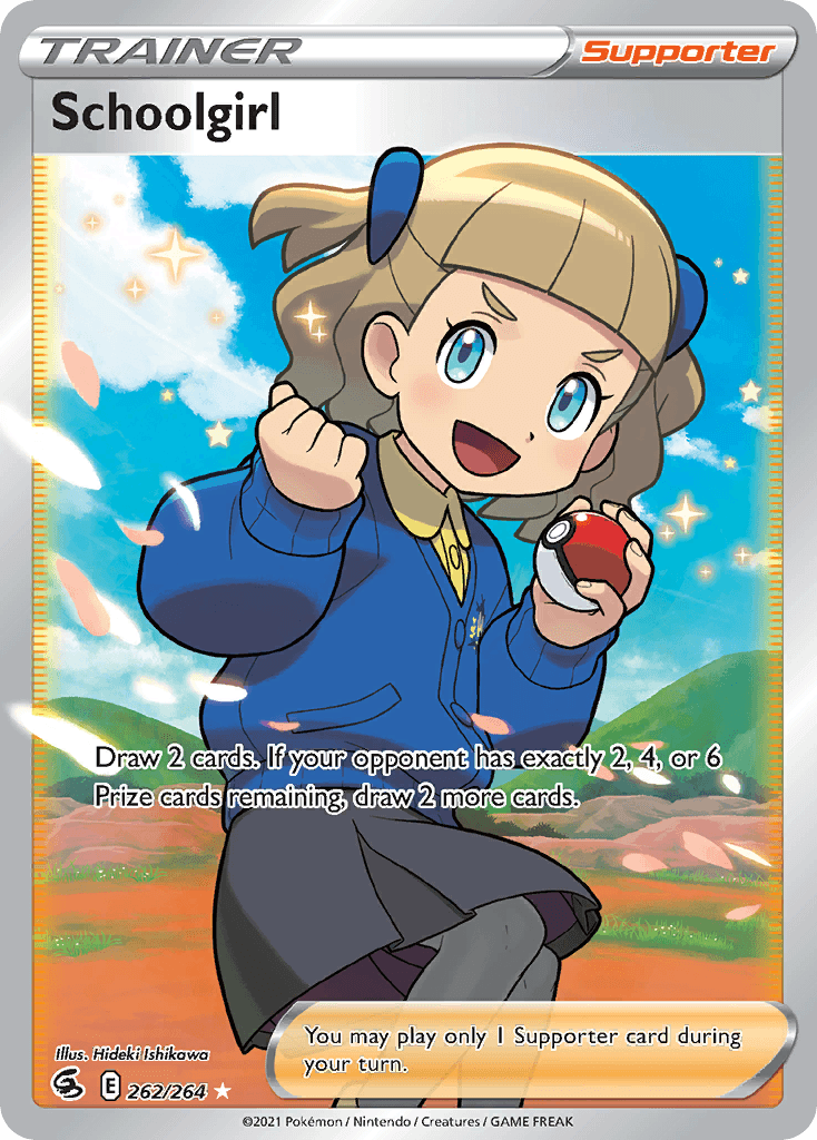 Schoolgirl — Fusion Strike Pokemon card
