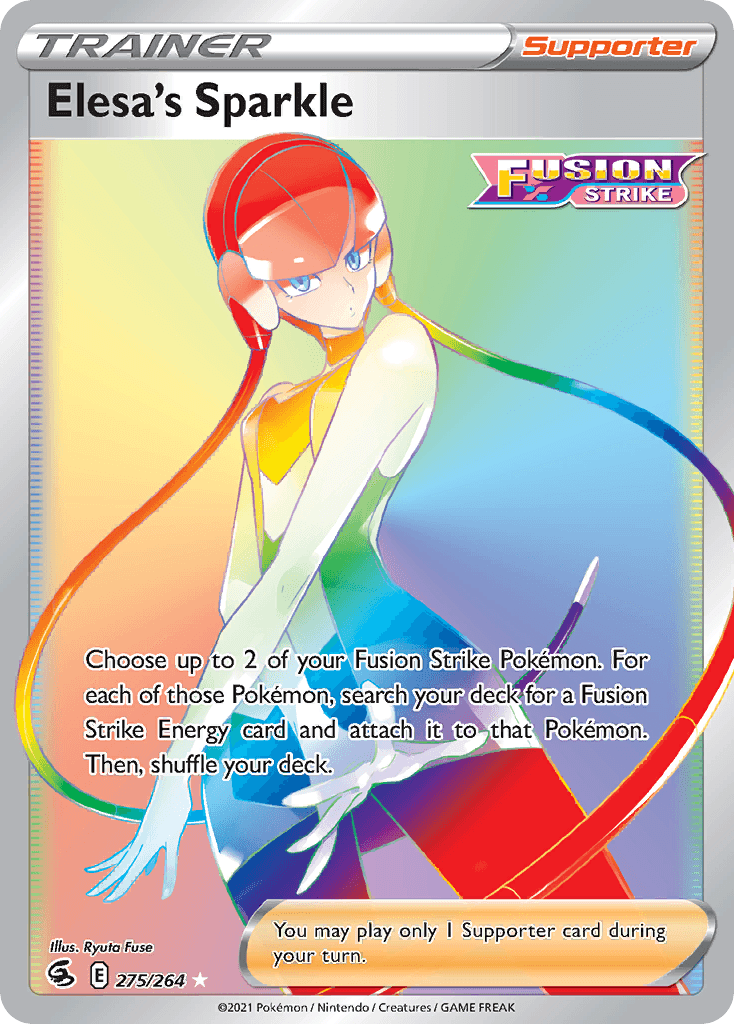 Elesa's Sparkle — Fusion Strike Pokemon card