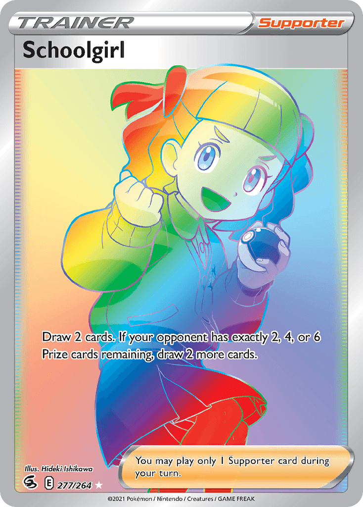Schoolgirl — Fusion Strike Pokemon card