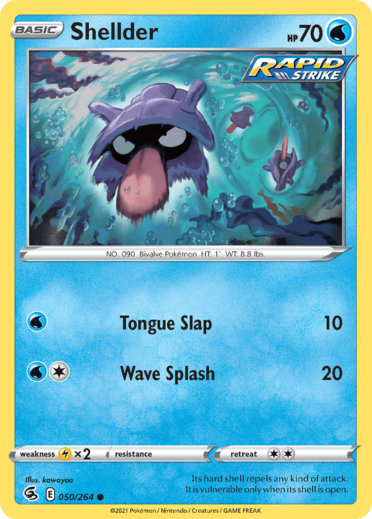 Shellder — Fusion Strike Pokemon card
