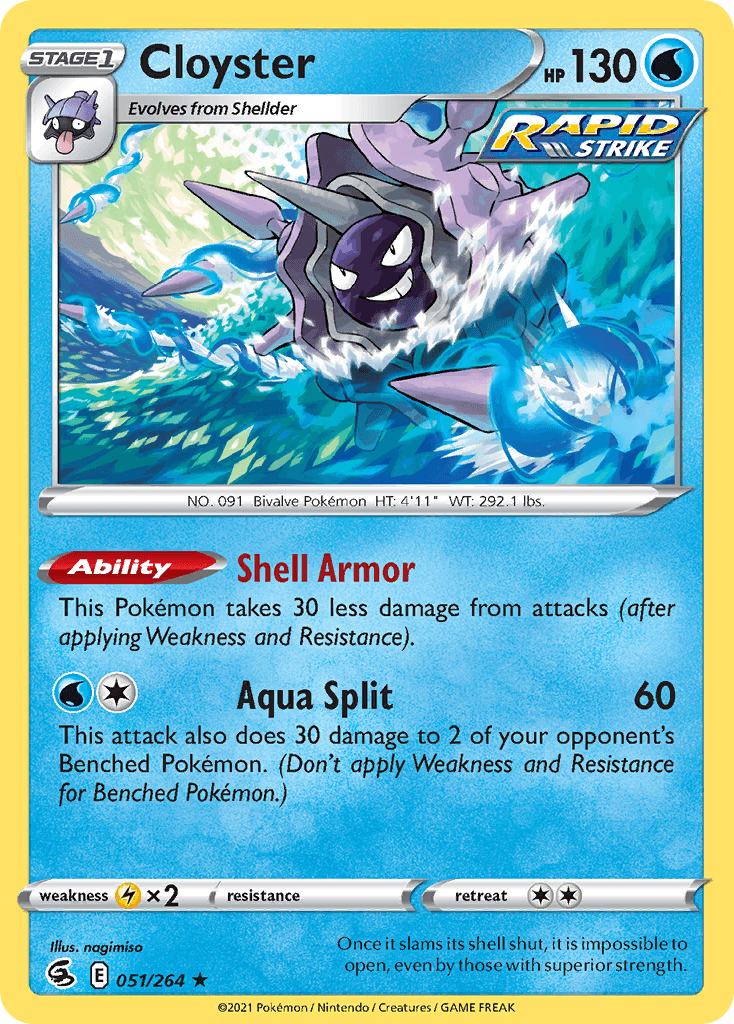 Cloyster — Fusion Strike Pokemon card