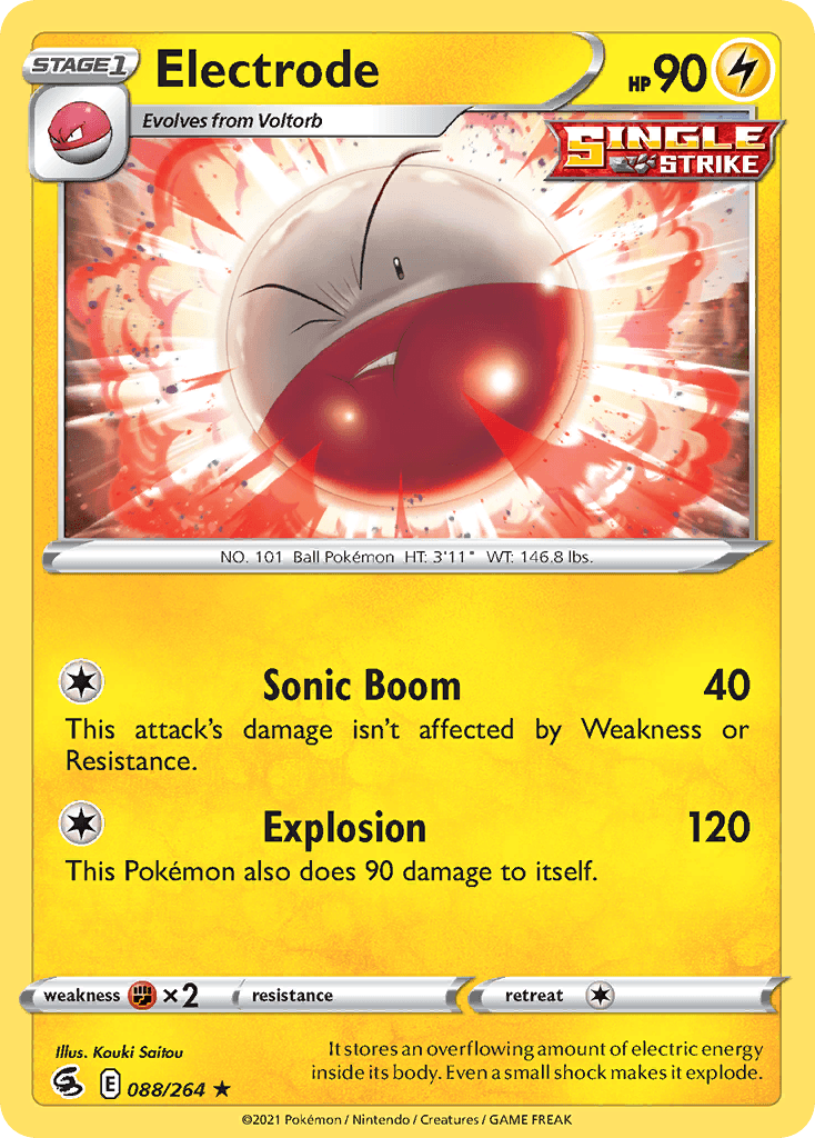 Electrode — Fusion Strike Pokemon card