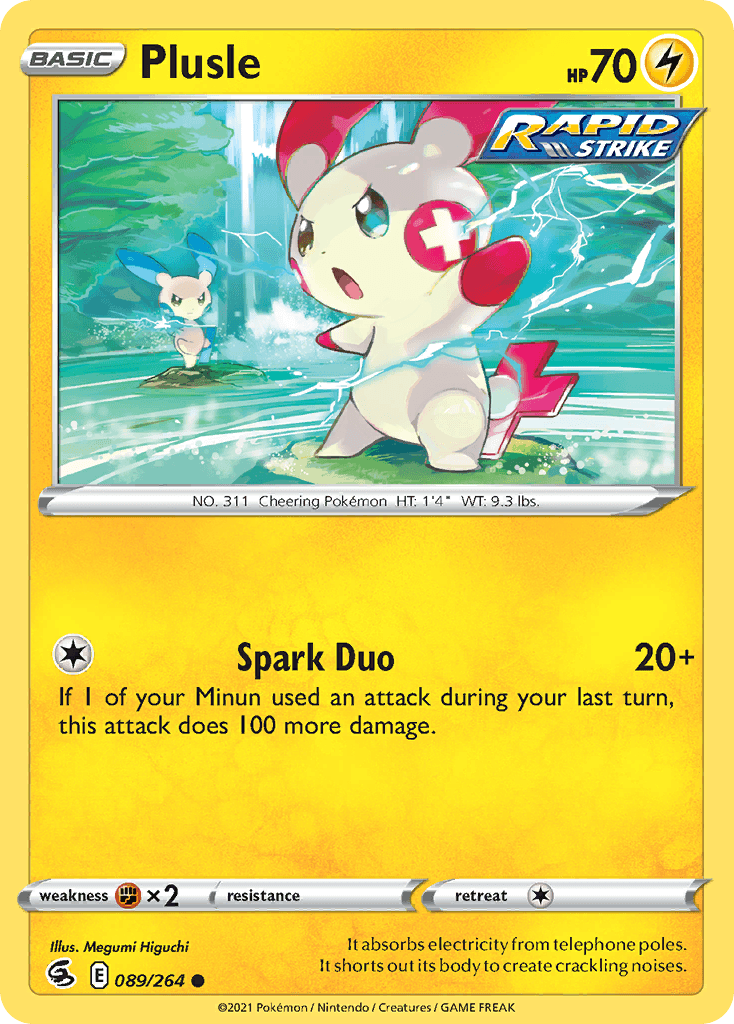 Plusle — Fusion Strike Pokemon card