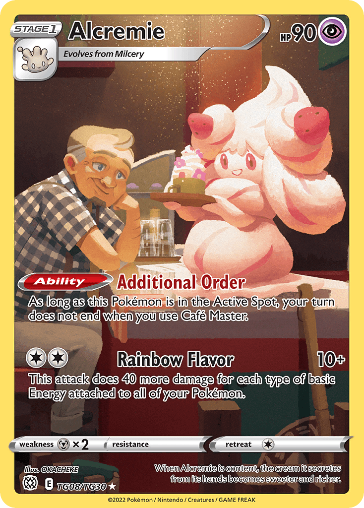 Alcremie — Brilliant Stars Trainer Gallery Pokemon card