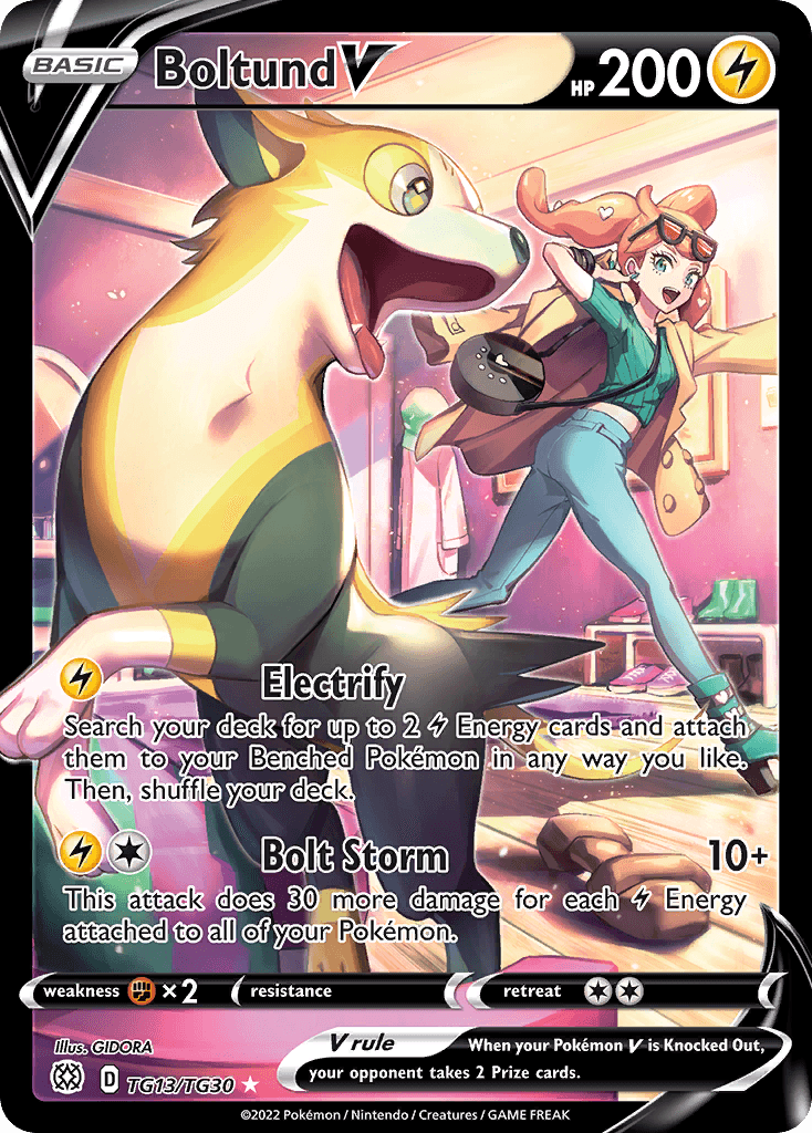 Boltund V — Brilliant Stars Trainer Gallery Pokemon card