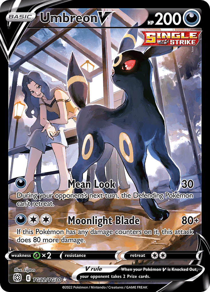 Umbreon V — Brilliant Stars Trainer Gallery Pokemon card