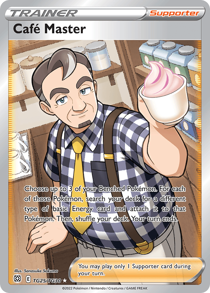 Café Master — Brilliant Stars Trainer Gallery Pokemon card