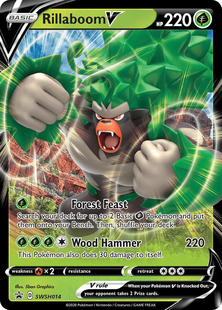 Rillaboom V — SWSH Black Star Promos Pokemon card