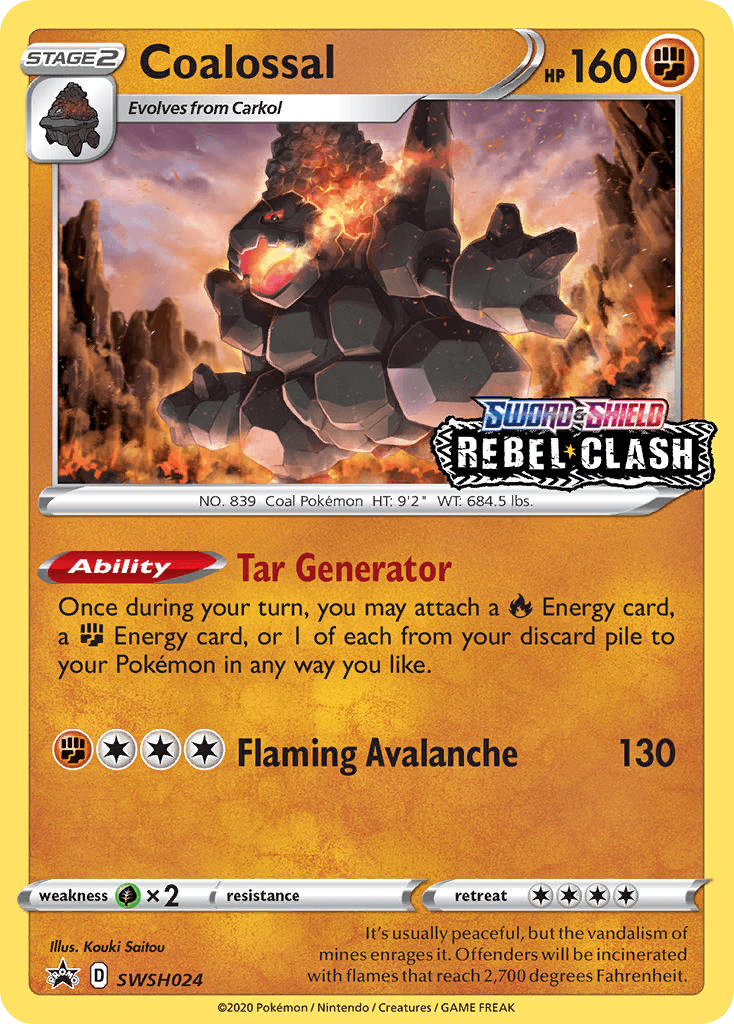 Coalossal — SWSH Black Star Promos Pokemon card