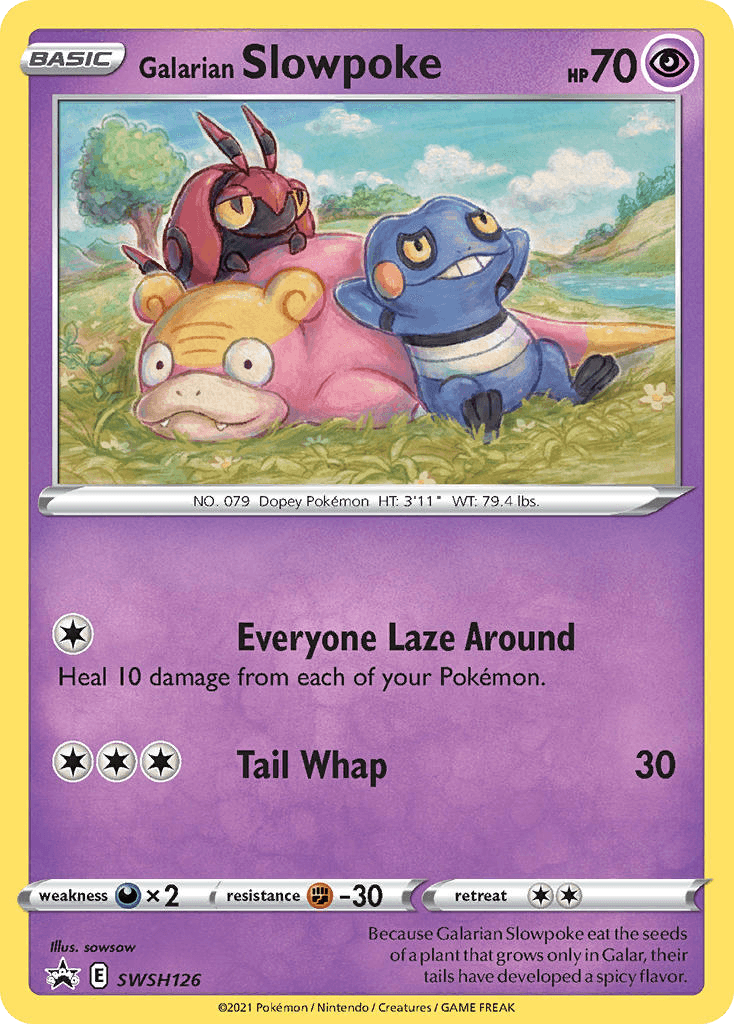 Galarian Slowpoke — SWSH Black Star Promos Pokemon card