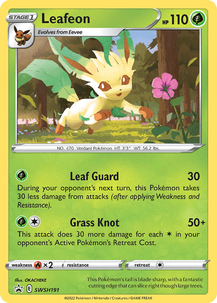 Leafeon — SWSH Black Star Promos Pokemon card