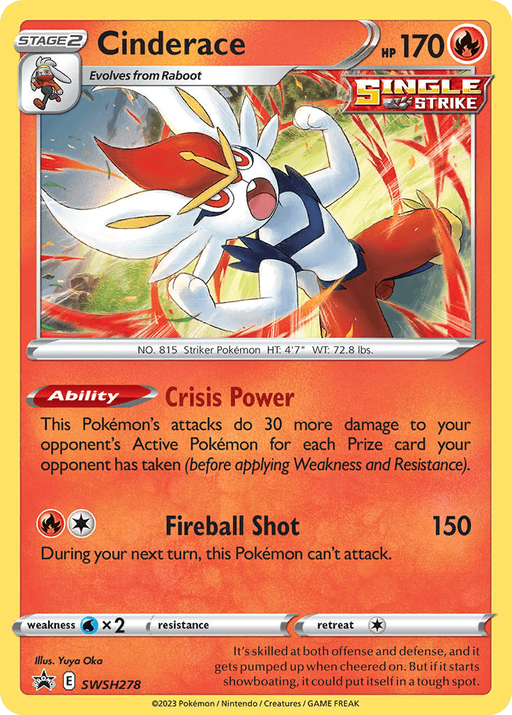 Cinderace — SWSH Black Star Promos Pokemon card