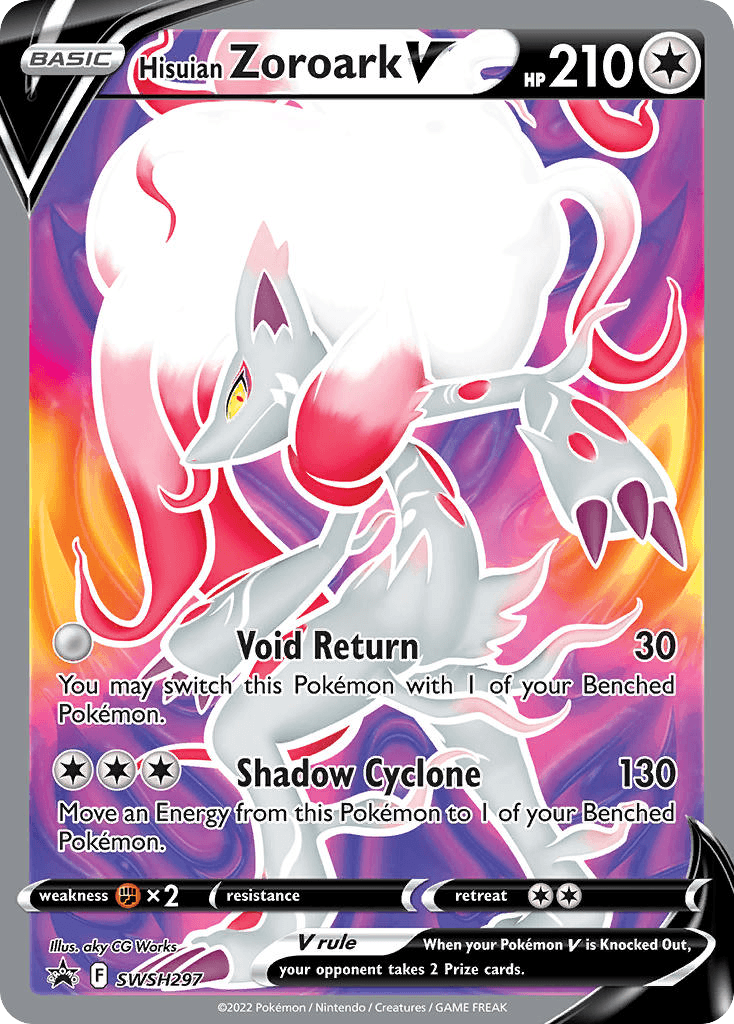 Hisuian Zoroark V — SWSH Black Star Promos Pokemon card