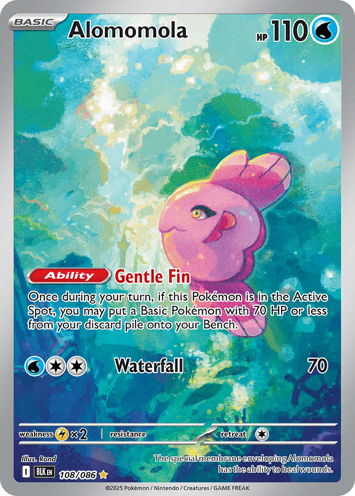 Alomomola — Black Bolt Pokemon card