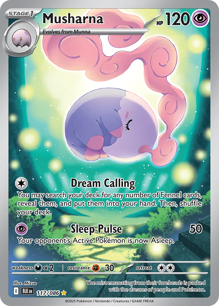 Musharna — Black Bolt Pokemon card