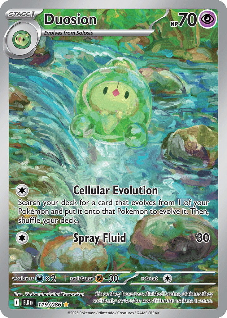 Duosion — Black Bolt Pokemon card
