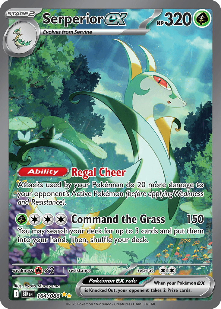 Serperior ex — Black Bolt Pokemon card
