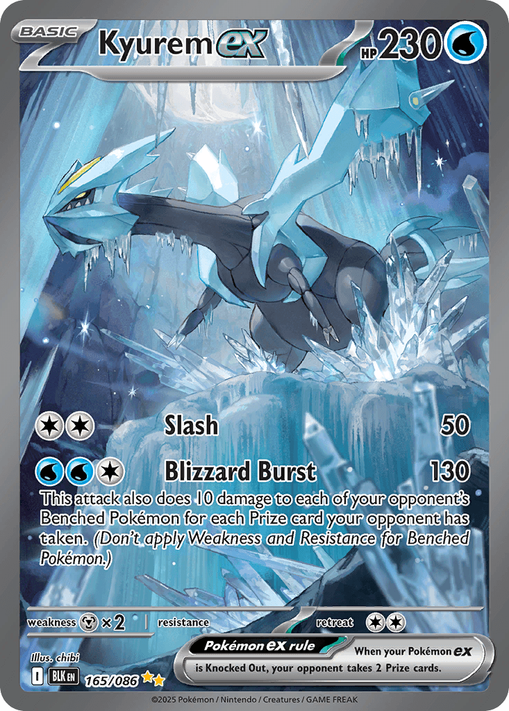 Kyurem ex — Black Bolt Pokemon card