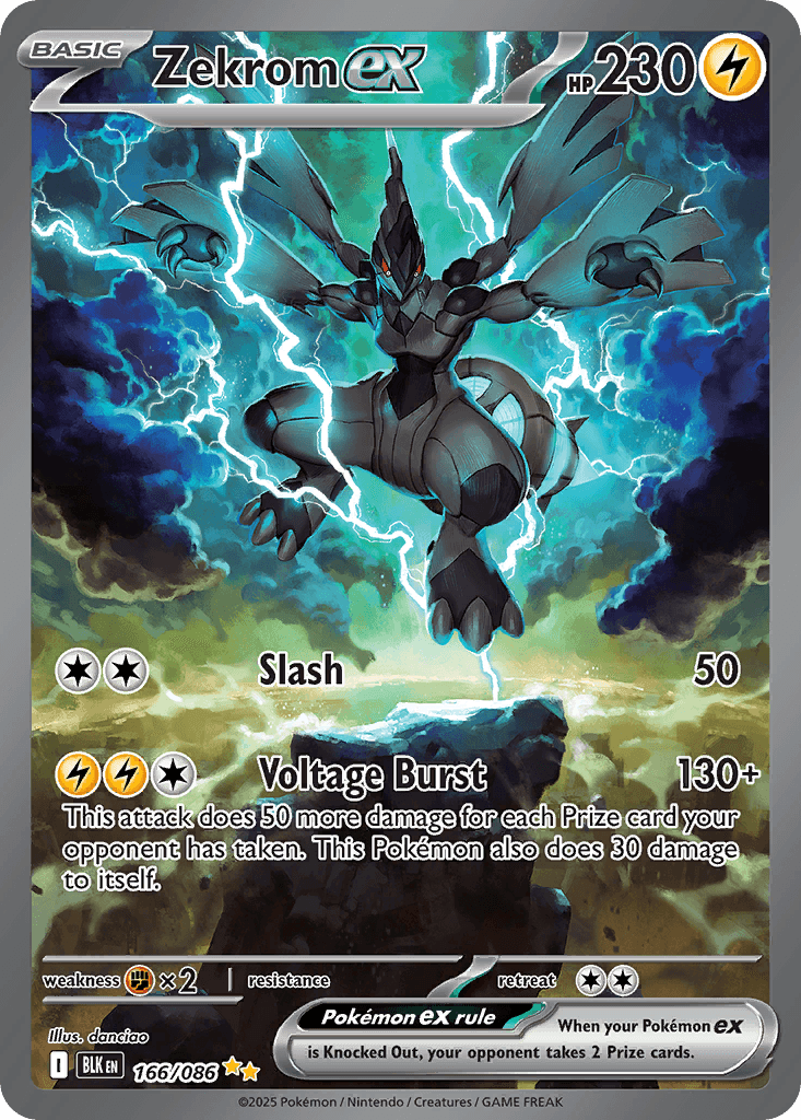 Zekrom ex — Black Bolt Pokemon card